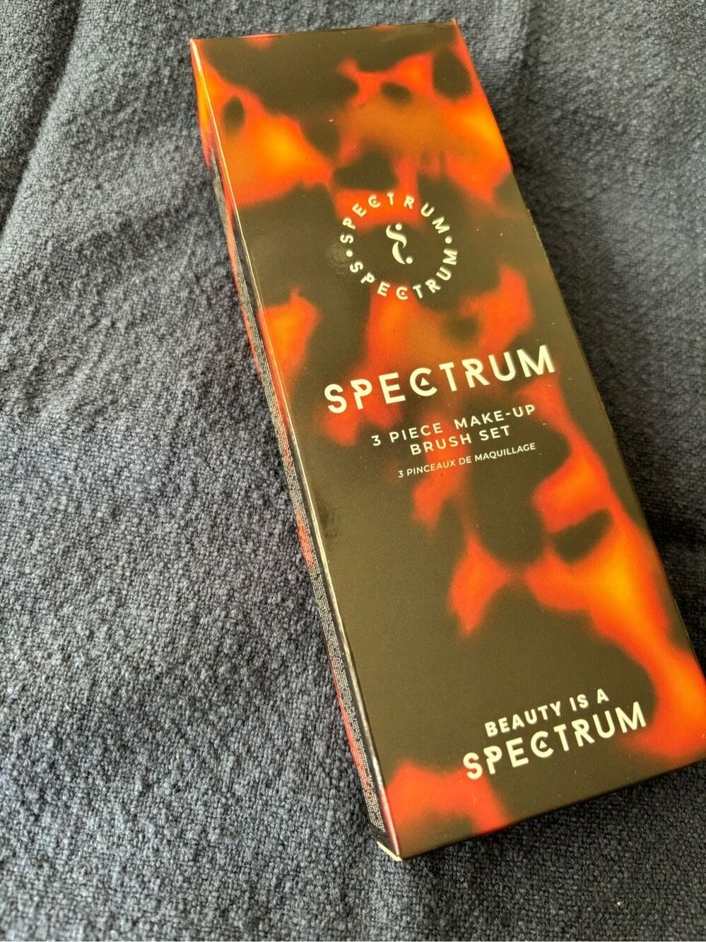 Brand New In Sealed Box Spectrum Women's Brown 3 Piece Make-Up Brush Set